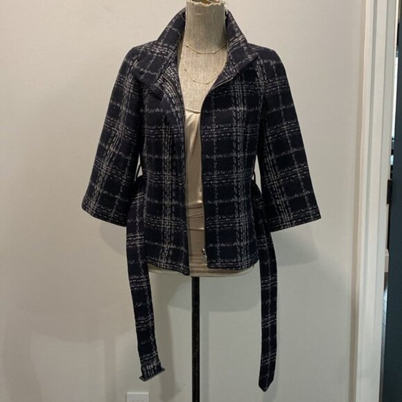 Mossimo Plaid Jacket Blue Wool coat - Picture 10 of 14